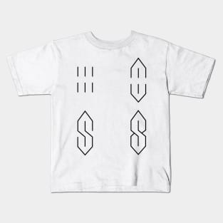 How to Draw the Cool Pointy Super S Letter School Meme Kids T-Shirt